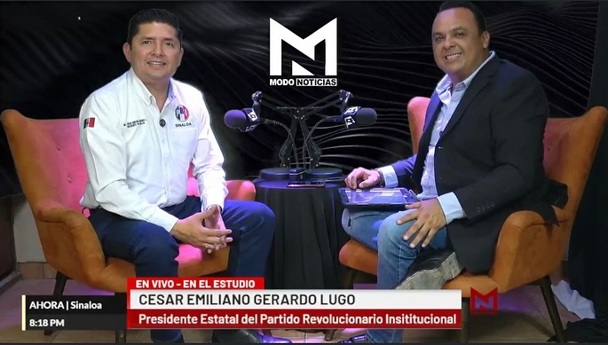 
Nuestro presidente del PRI Sinaloa, Cesar Emiliano Gerardo Lugo, estuvo en entrevista con Luis Casanova a través de FTV El Fuerte. 📰 🎙️
